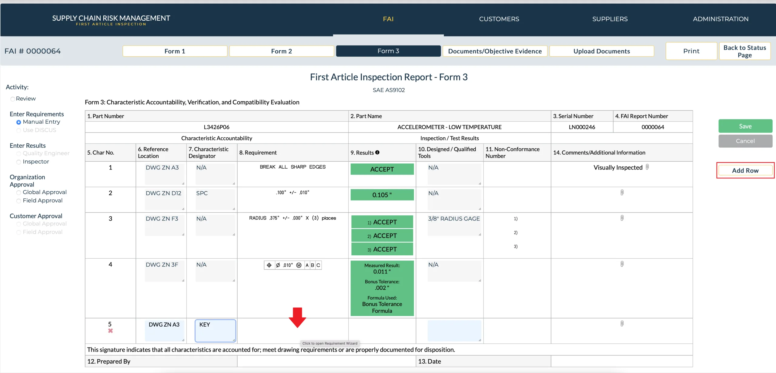 FAI Application Requirements Wizard