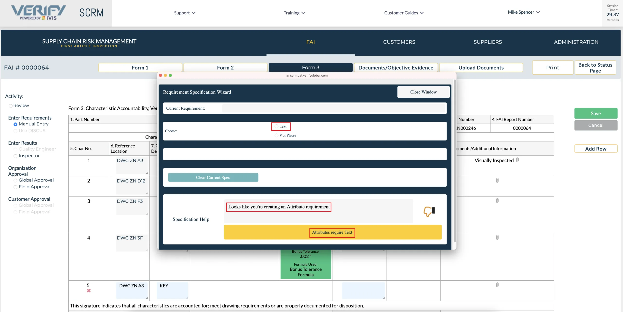 FAI Application Requirements Wizard