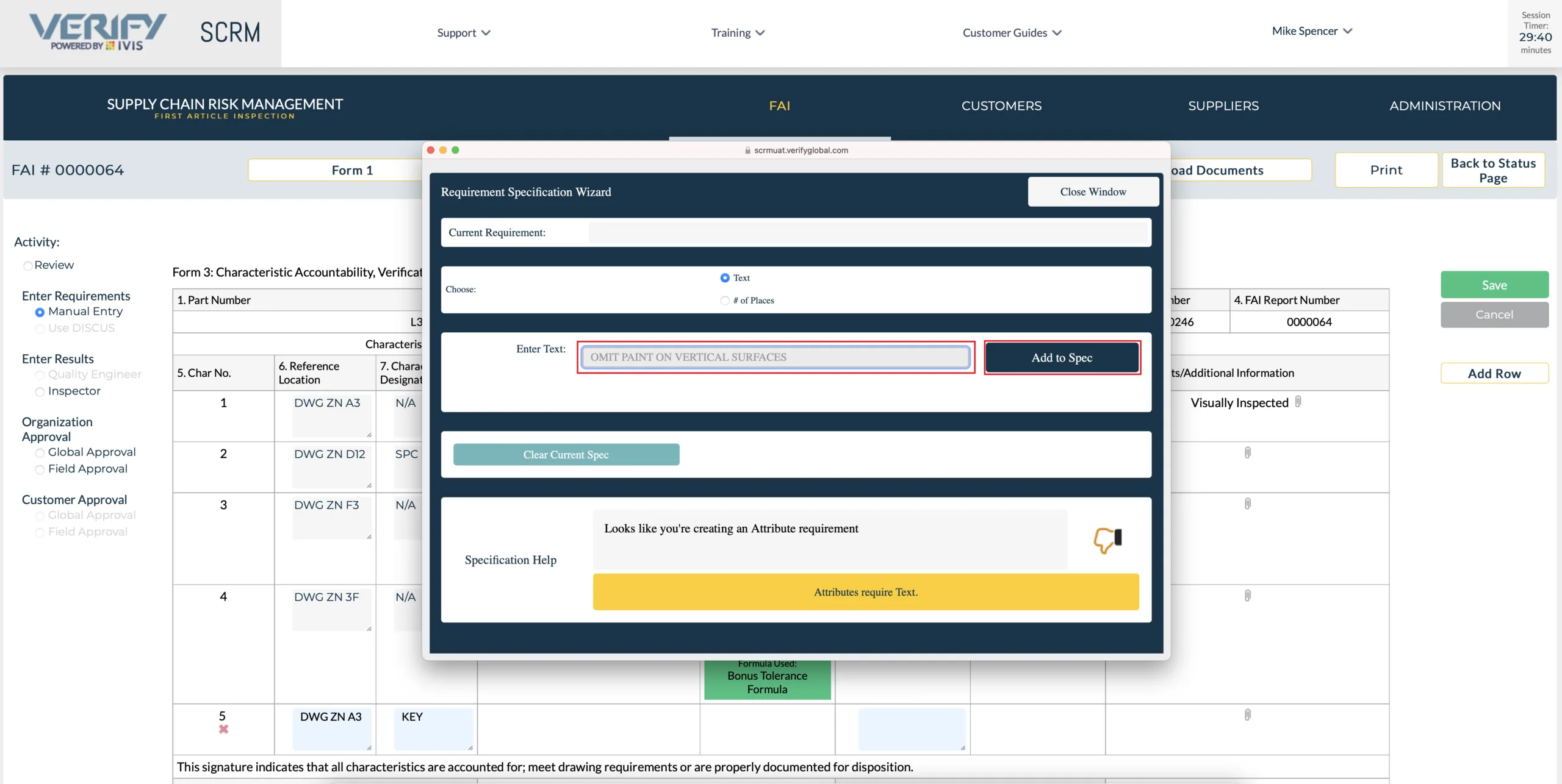 FAI Application Requirements Wizard