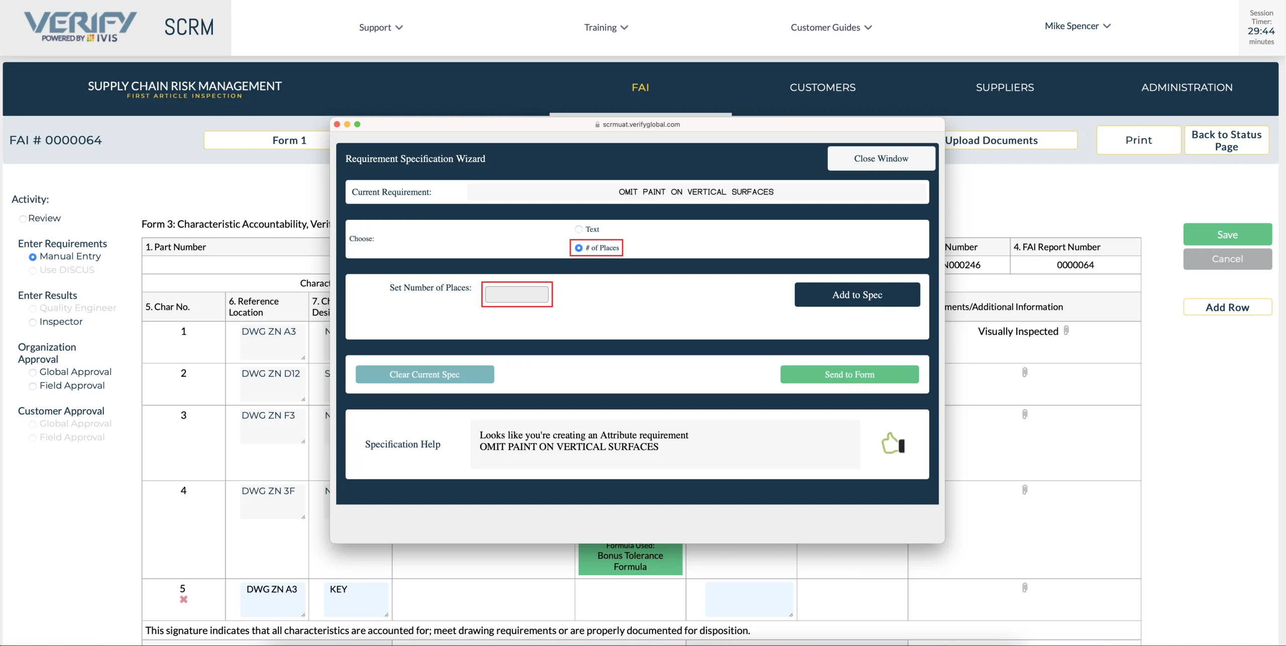 FAI Application Requirements Wizard