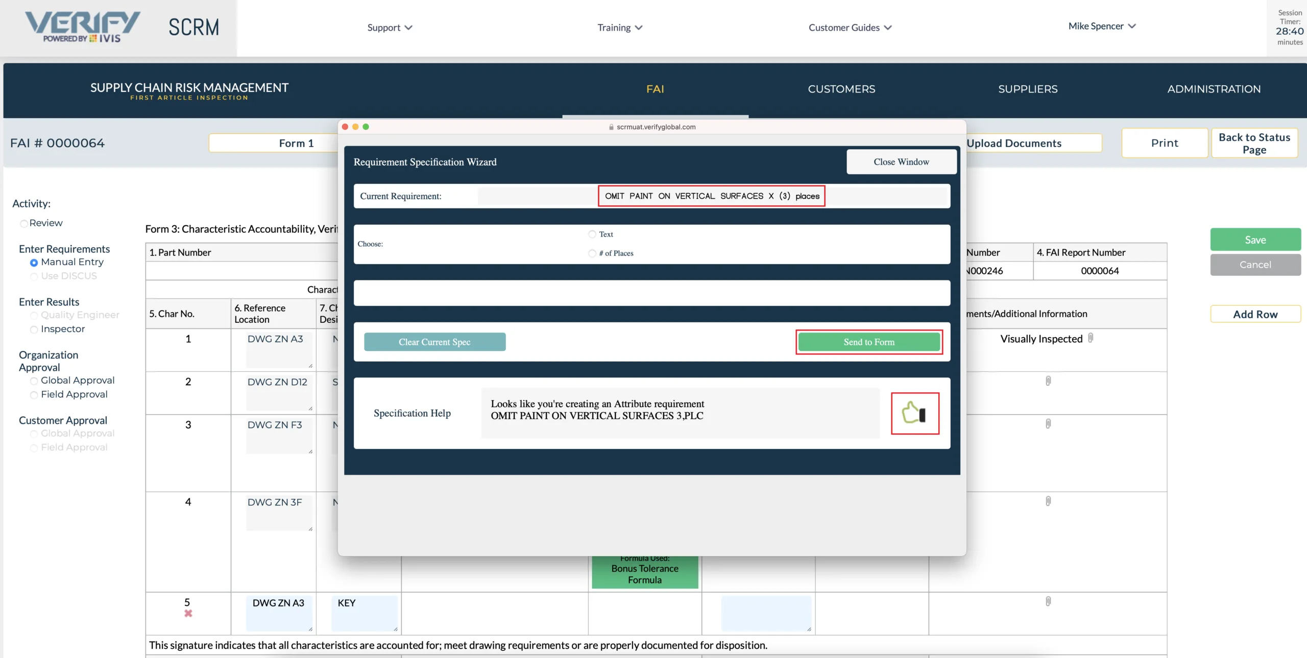 FAI Application Requirements Wizard