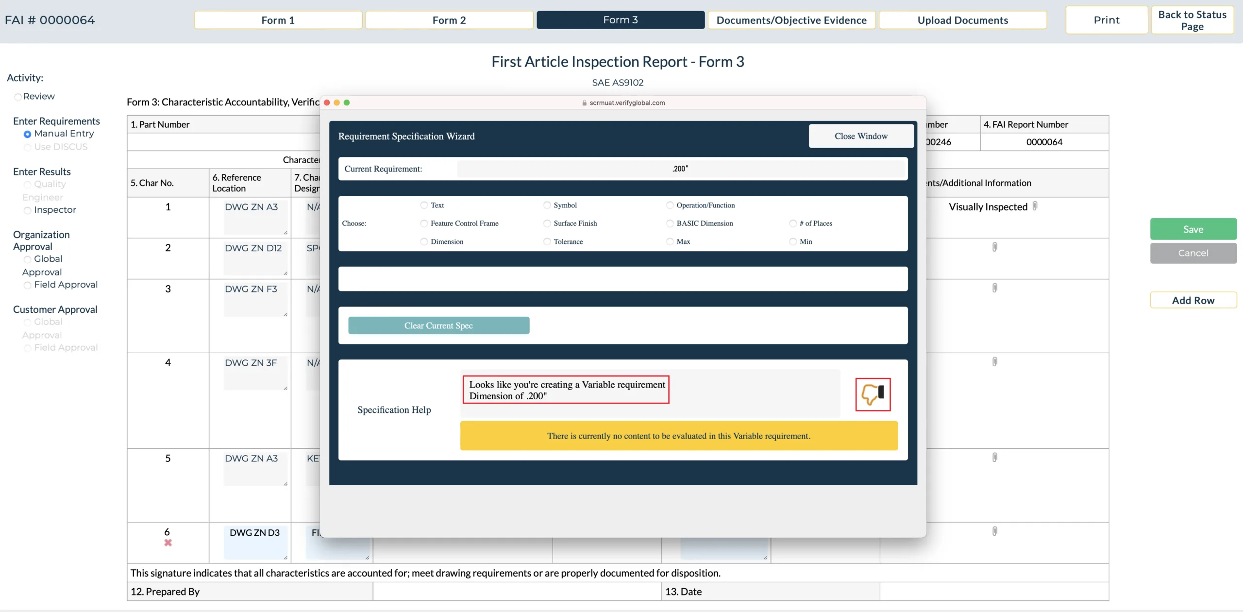 FAI Application Requirements Wizard