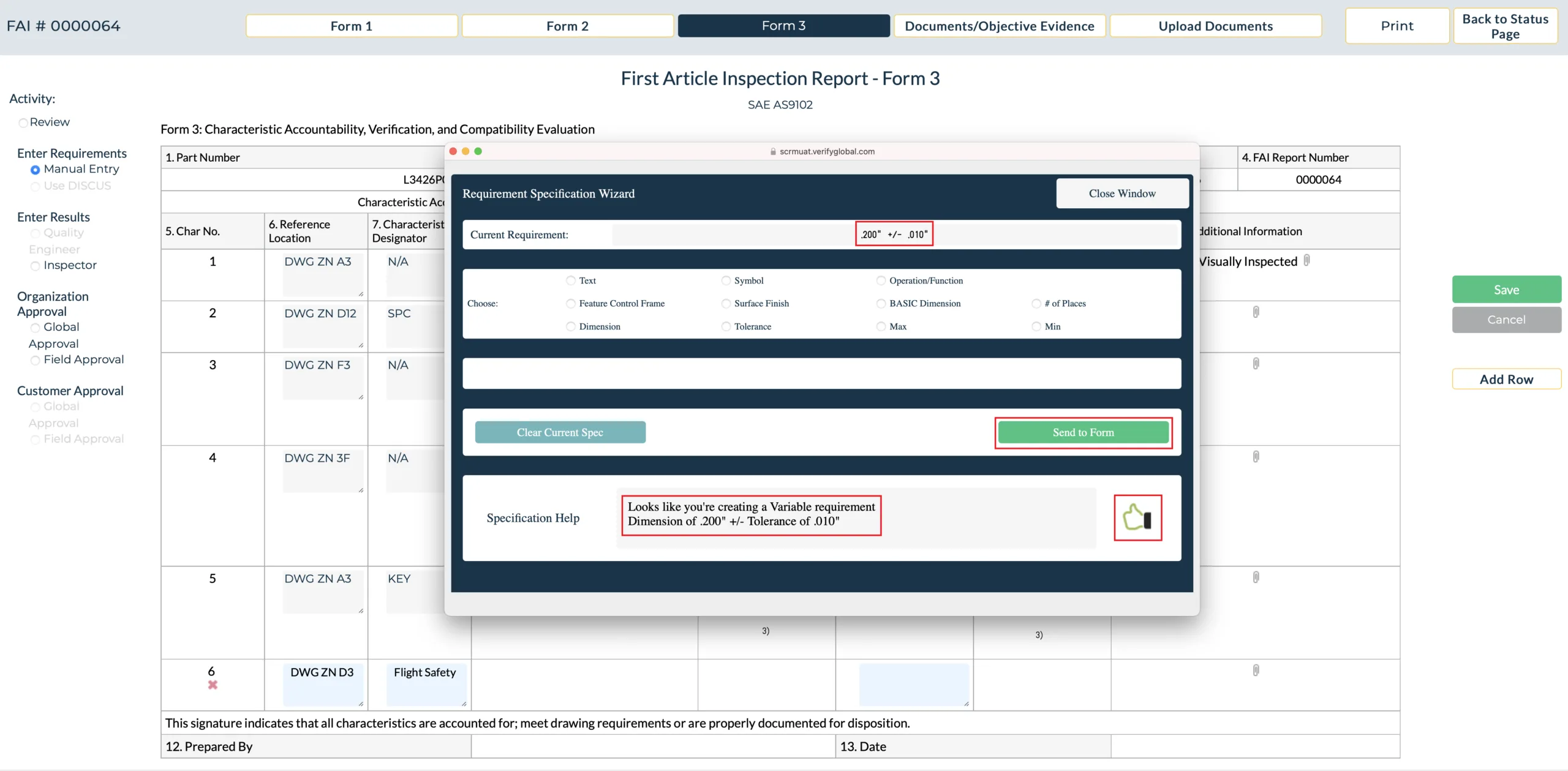 FAI Application Requirements Wizard