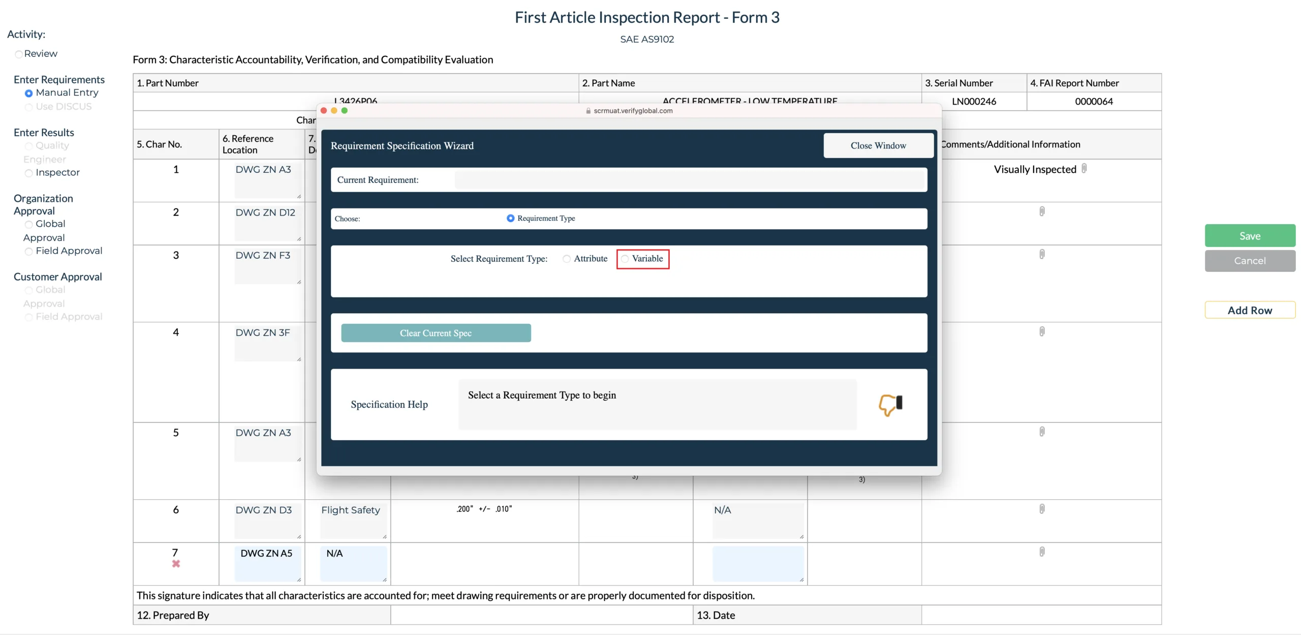 FAI Application Requirements Wizard