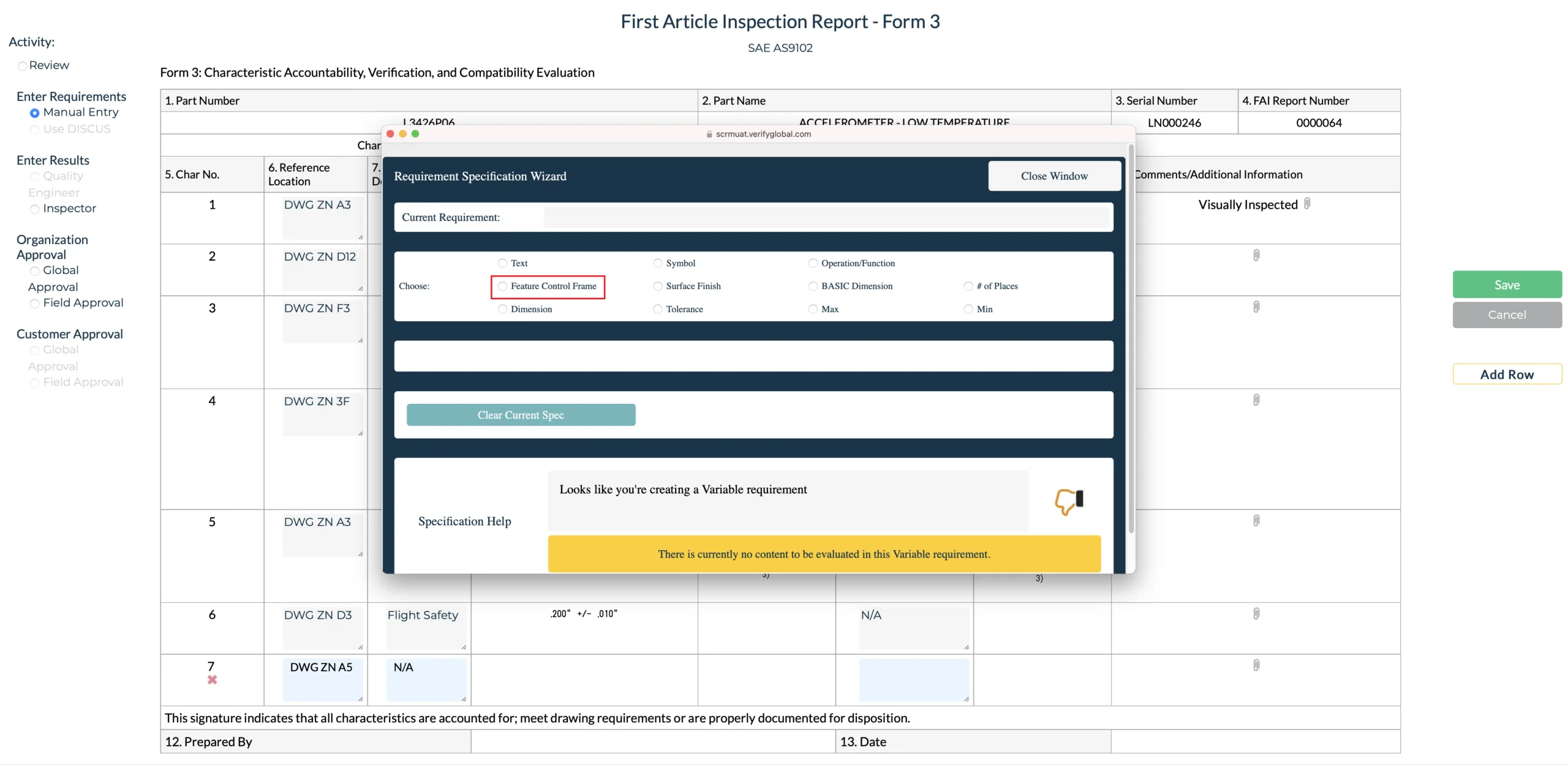 FAI Application Requirements Wizard