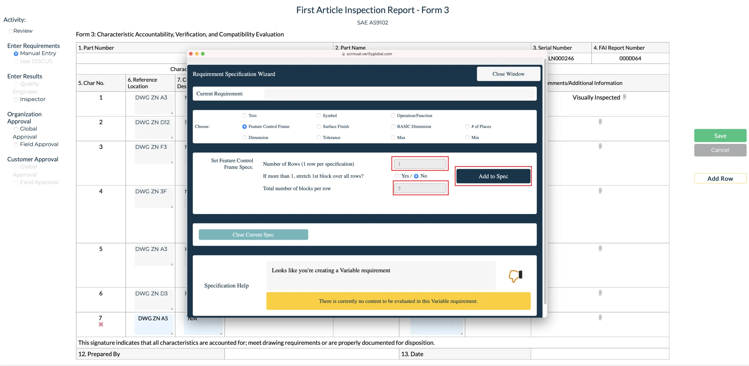 FAI Application Requirements Wizard