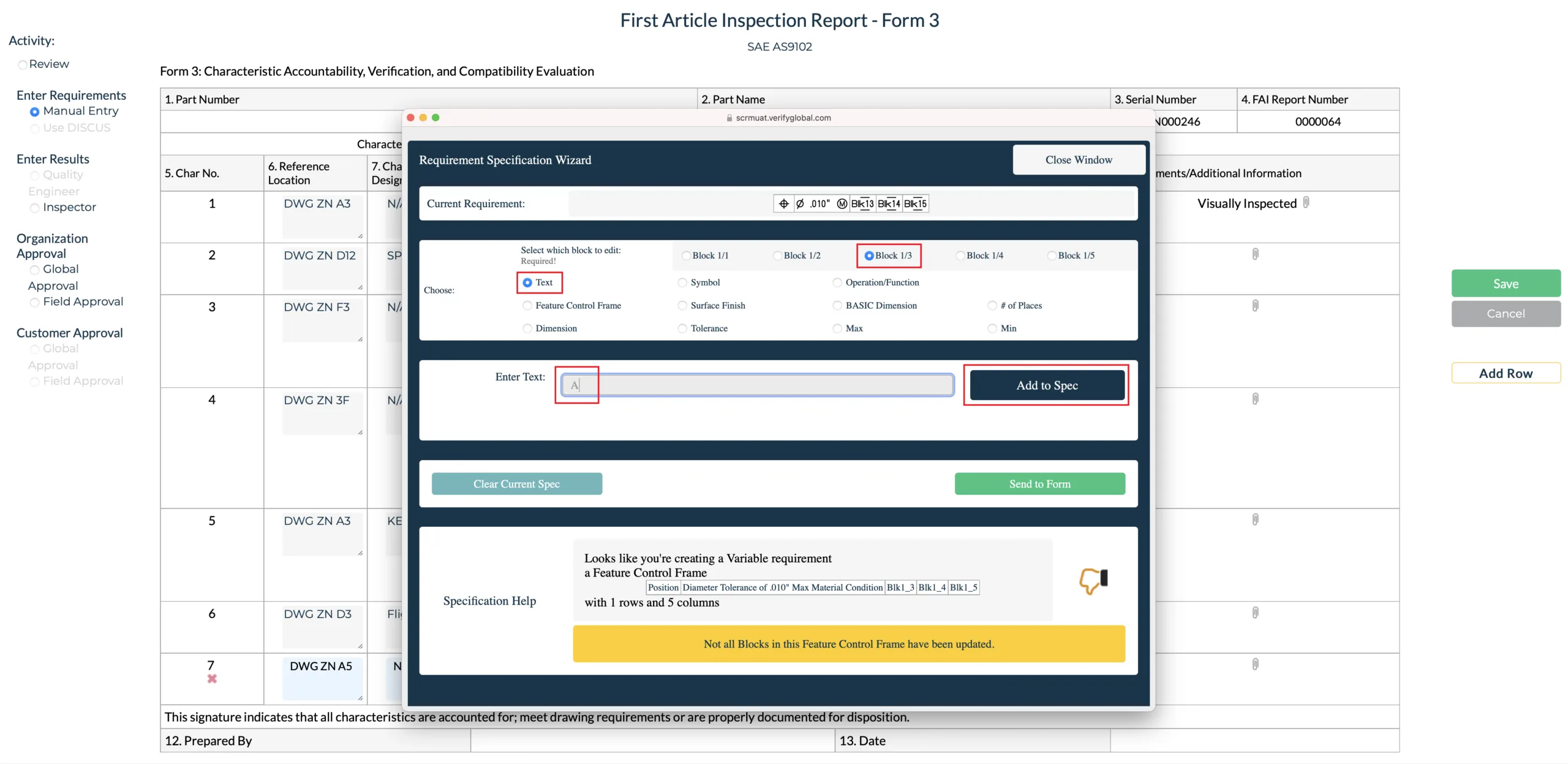 FAI Application Requirements Wizard